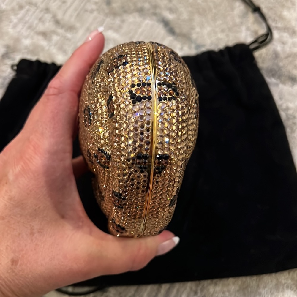 Leopard Rhinestone Clutch - Picture 8 of 10